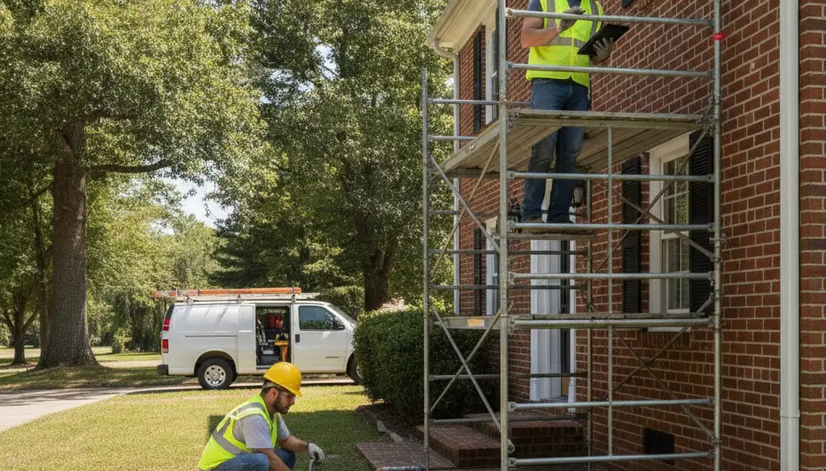 Plumber repairing a pipe in Durham, NC for local plumbing repair service