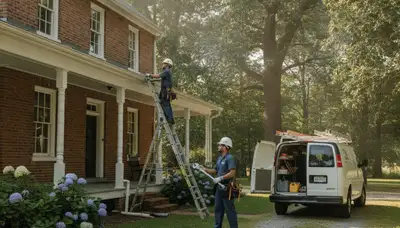 Plumber repairing pipes in Durham, NC for plumbing service from Plumbers in Durham NC