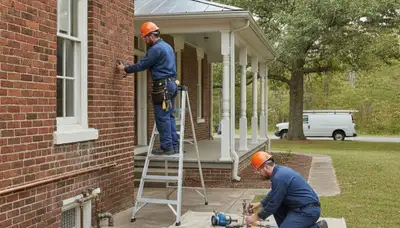Durham, NC plumber repairing a residential pipe for plumbing service and leak repair