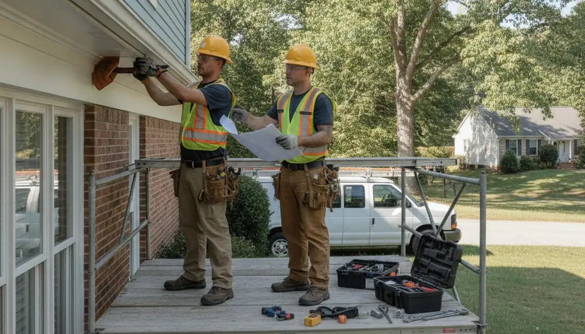 Plumber repairing a leak in Durham, NC for residential plumbing repair service