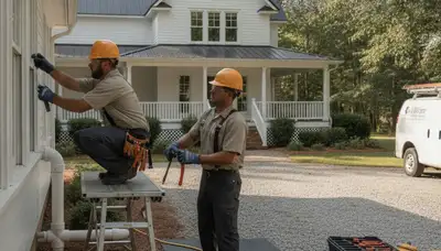 Durham, NC plumber repairing residential plumbing for leak and pipe service