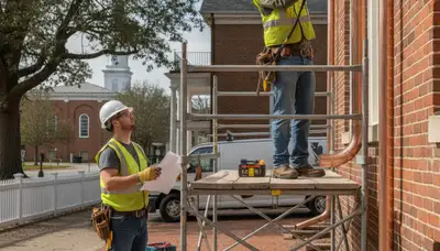 Plumbing repair technician serving Durham, NC on a local service call