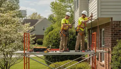 Durham, NC plumber repairing a plumbing system for residential repair service