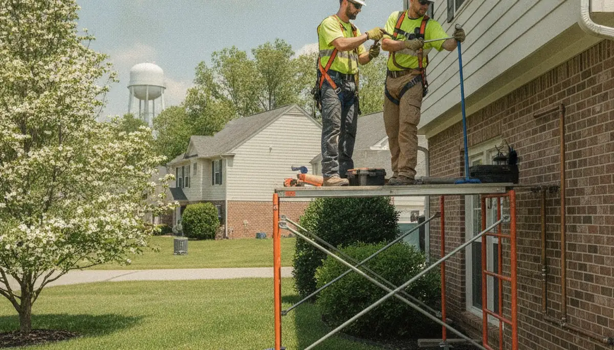 Durham, NC plumber repairing a residential pipe leak for reliable plumbing service