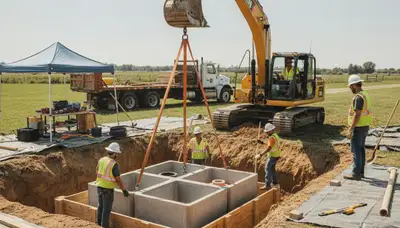 Septic tank installation service for Durham, NC homes by On Call Plumbers