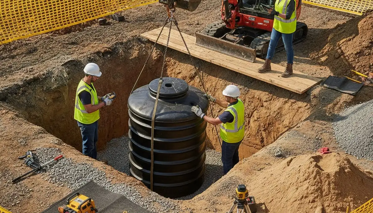 Septic tank installation for Durham, NC homes by On Call Plumbers