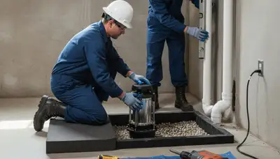 Sump pump installation service for Durham, NC homes to protect basements from heavy rain damage