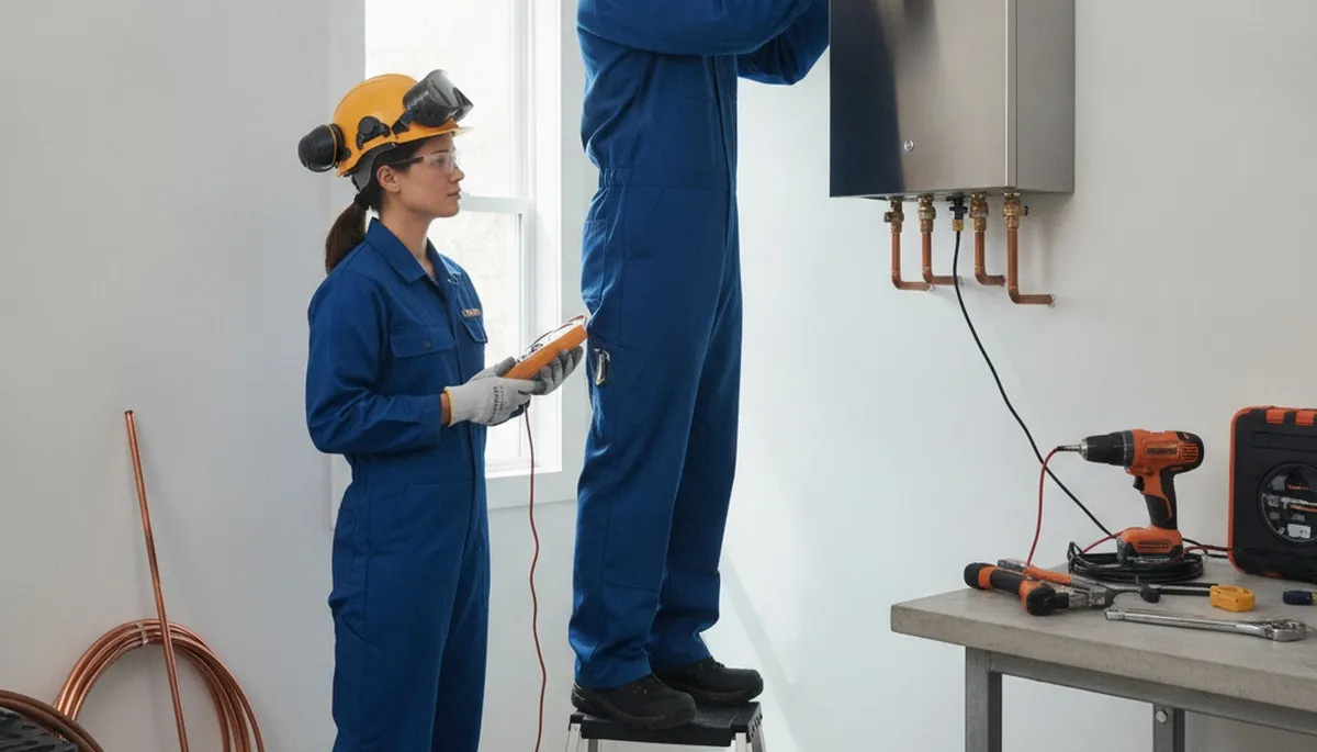 Tankless water heater repair and installation in Durham, NC by On Call Plumbers